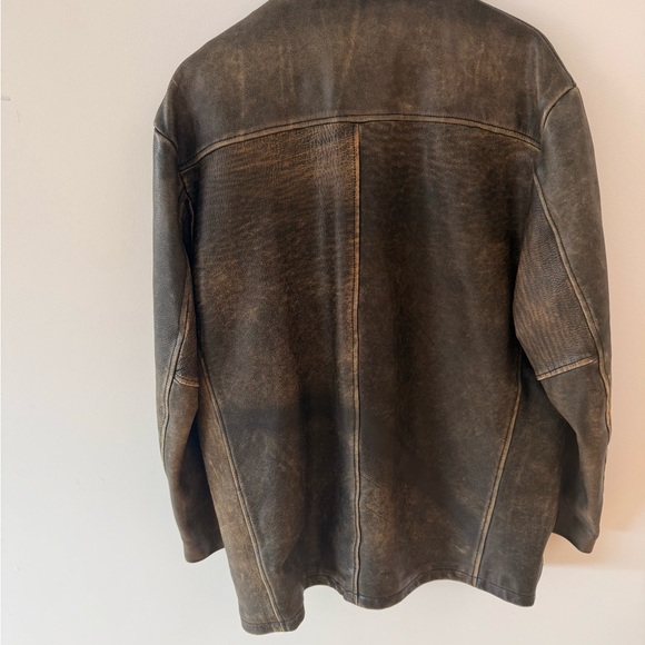 Gordon & Ferguson heirloom leather jacket, Vintage, Distressed (est. 1871 brand) - Picture 6 of 13